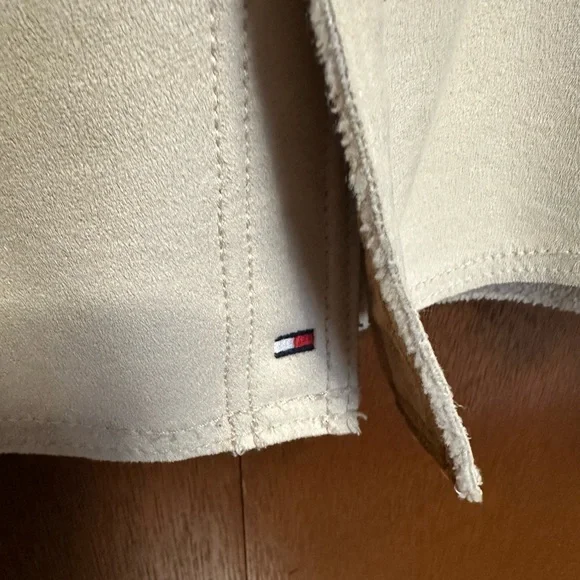 Tommy Hilfiger Shirt Jacket Mens Small Coat Faux Suede Fleece Lined - Picture 5 of 7